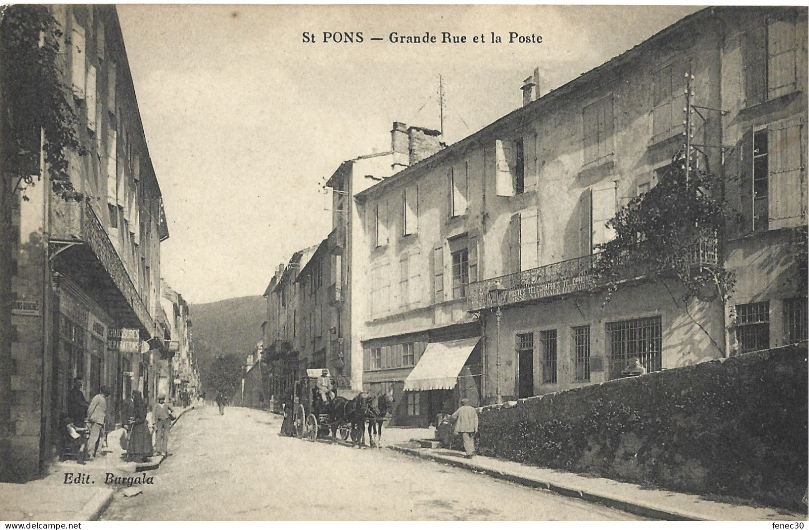 34 Saint Pons Hérault Grande Rue Et La Poste - Saint-Pons-de-Thomières