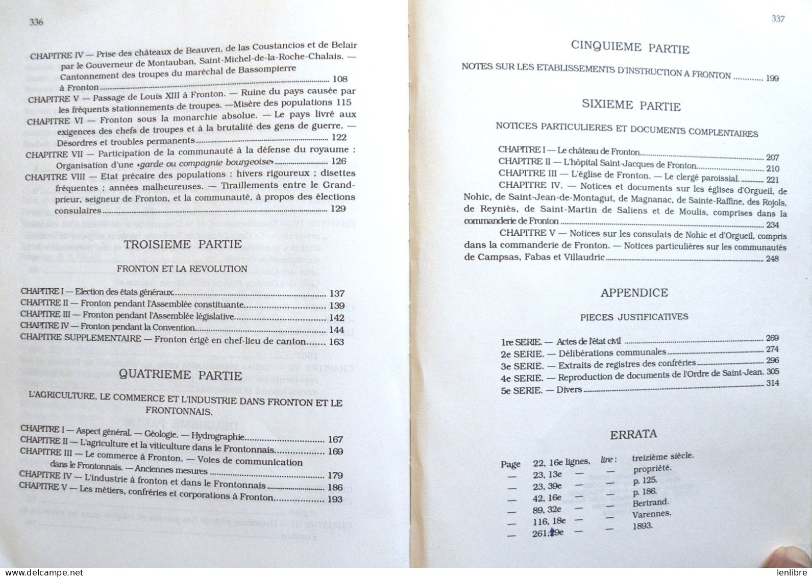 HISTOIRE De FRONTON Et Du FRONTONNAIS. A. Escudier. Imp. Sud-Toulouse. 1992. - Midi-Pyrénées