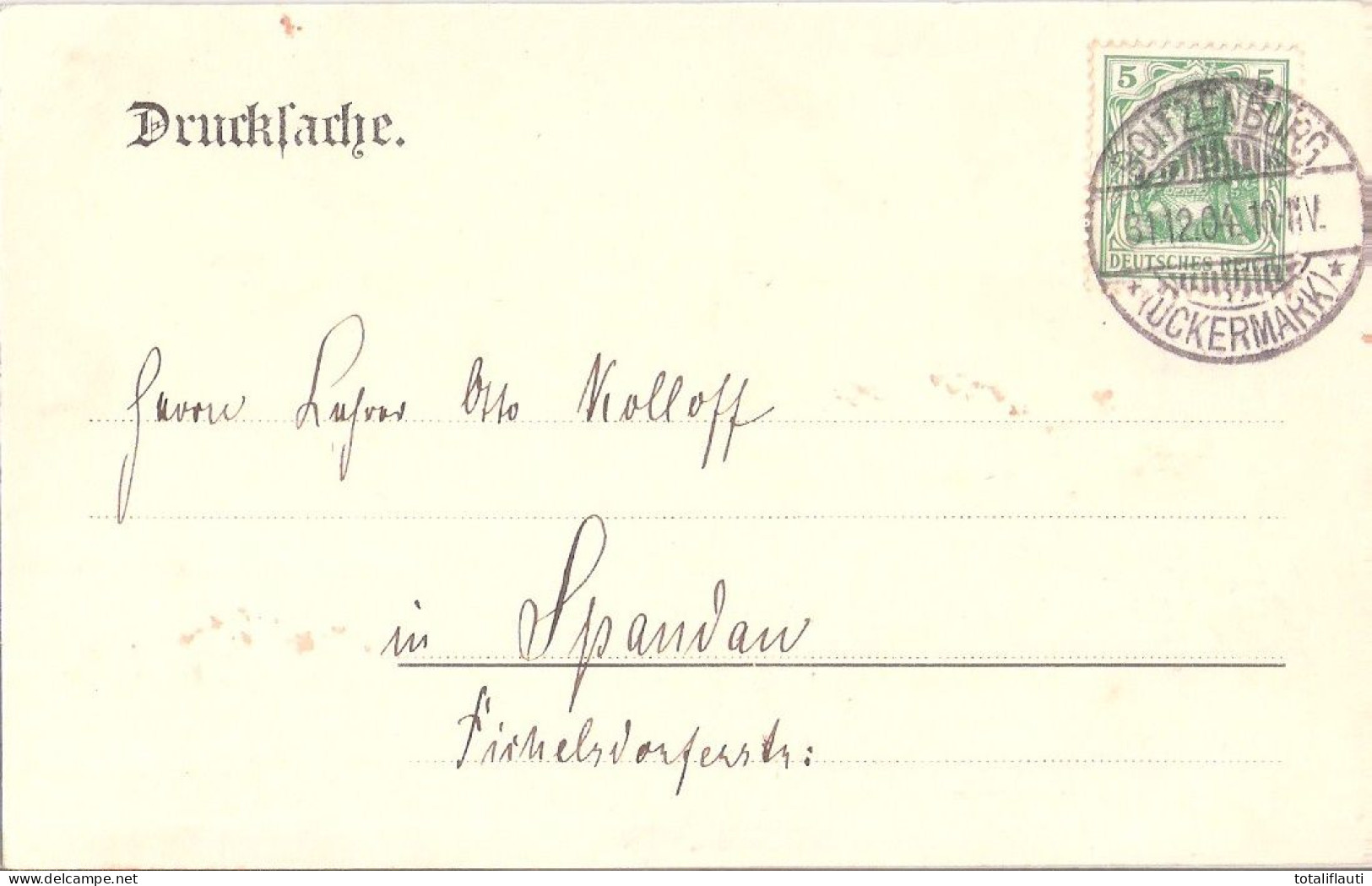 BOITZENBURG Uckermark Schloß Im Rauhreif Winter Herzlichen Glückwunsch Zum Neuen Jahre 31.12.1904 Gelaufen - Boitzenburg