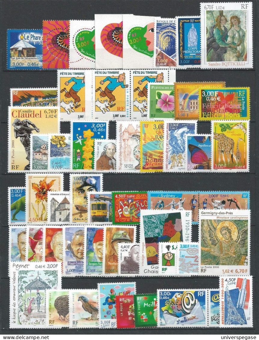 Année 2000 Neuf** - MNH Sous Faciale - 2000-2009