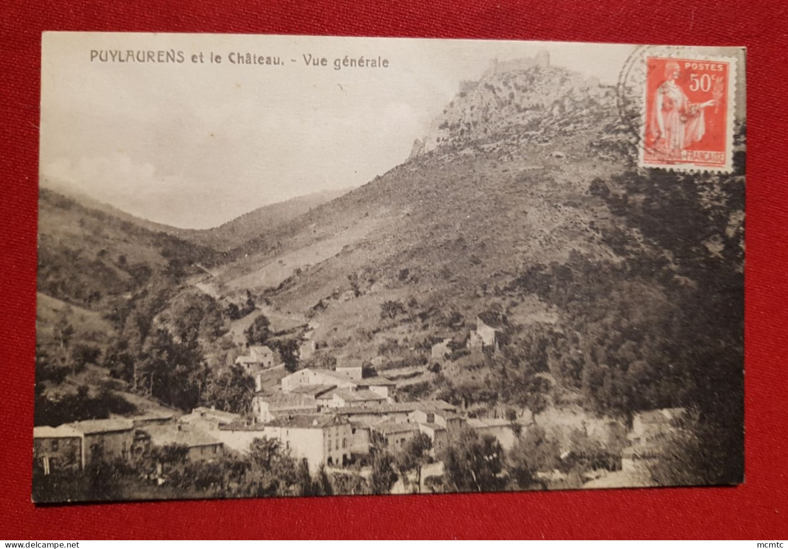 CPA  -   Puylaurens Et Le Château  - Vue Générale - Puylaurens