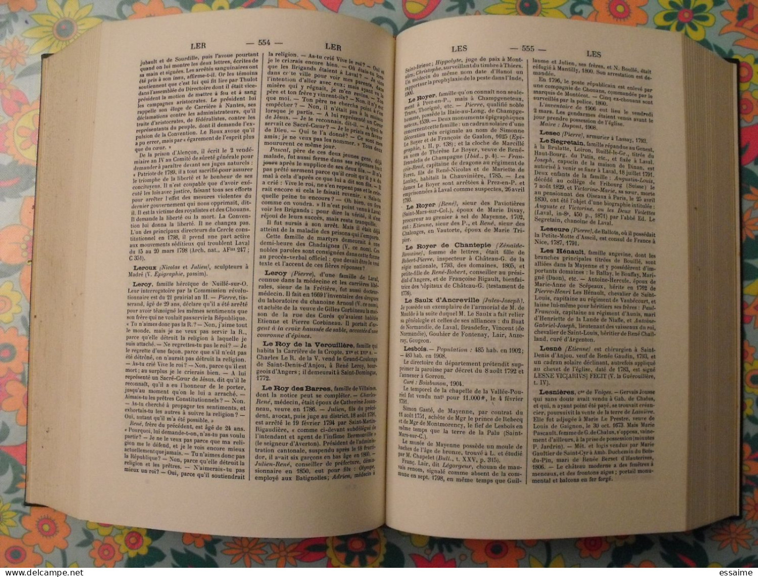 Dictionnaire De La Mayenne. Rare Tome 4 (supplément). Abbés Angot & Gaugain. Joseph Floch 1977 - Dictionnaires