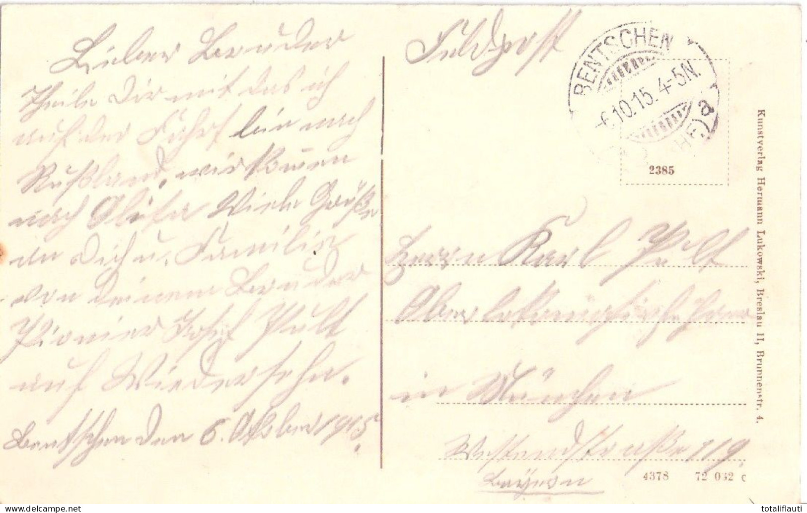 BENTSCHEN Bahnhof Zbaszyn Belebt TOP-Erhaltung Als Feldpost Am 6.10.1915 Gelaufen - Neumark