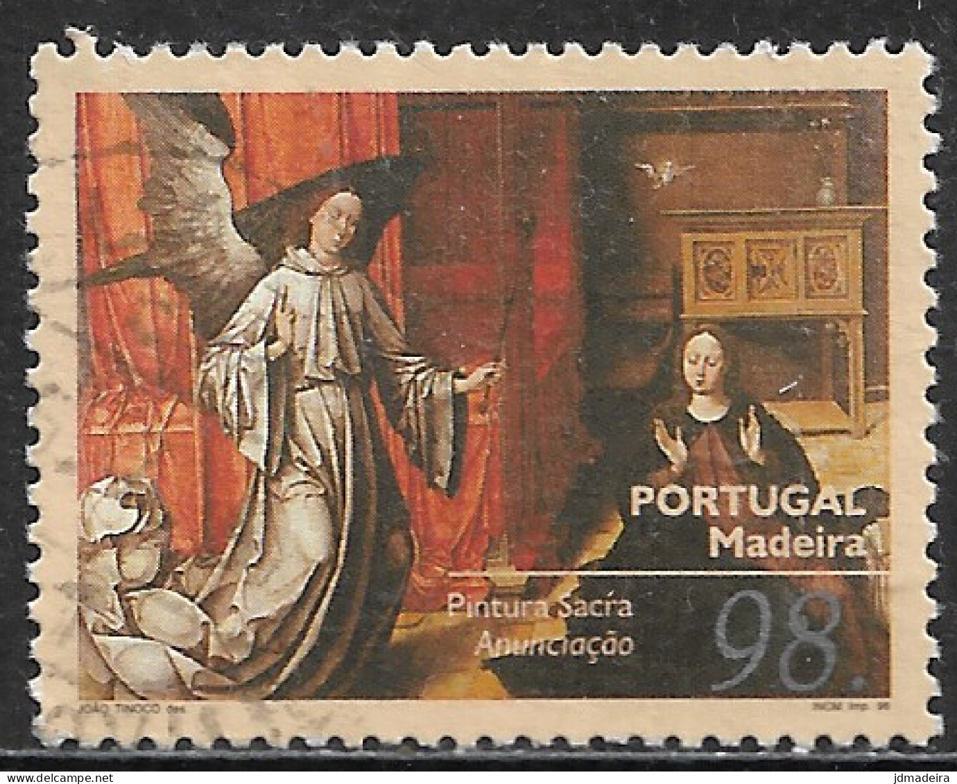 Portugal – 1996 Religious Painting 98. Used Stamp - Oblitérés