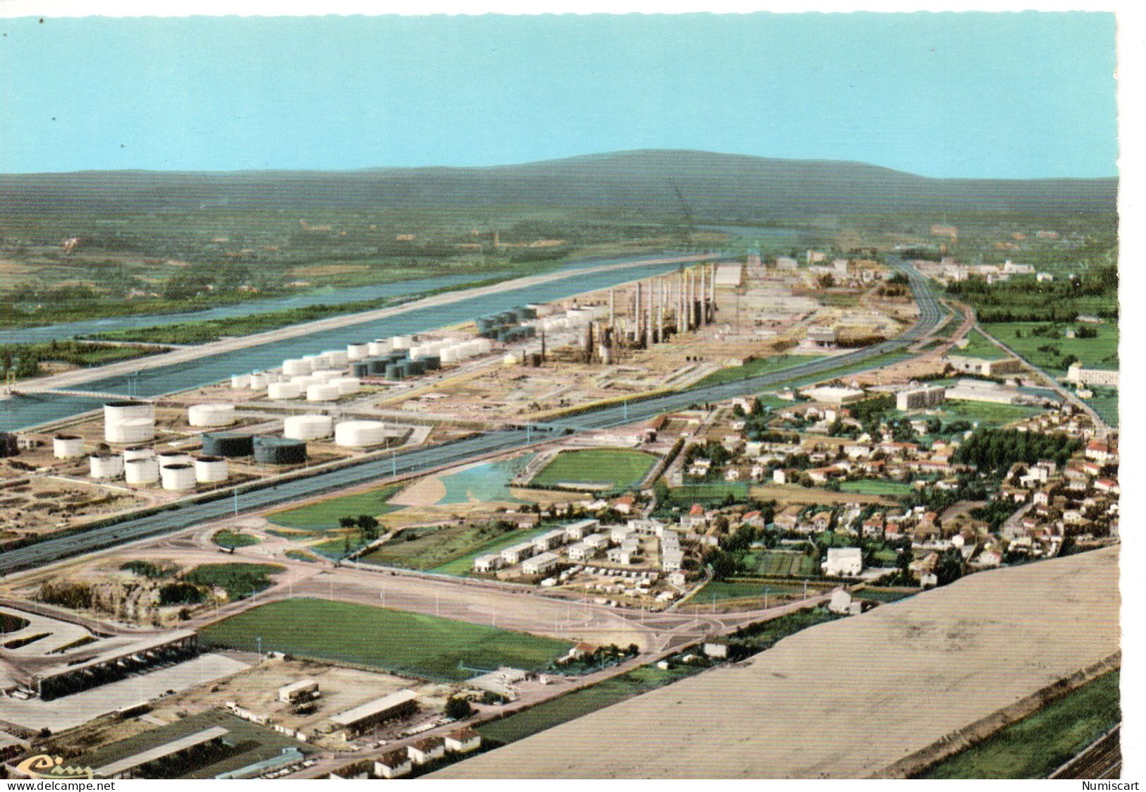 Feyzin Vue Aérienne Raffinerie Usine Vallée Du Rhône - Feyzin