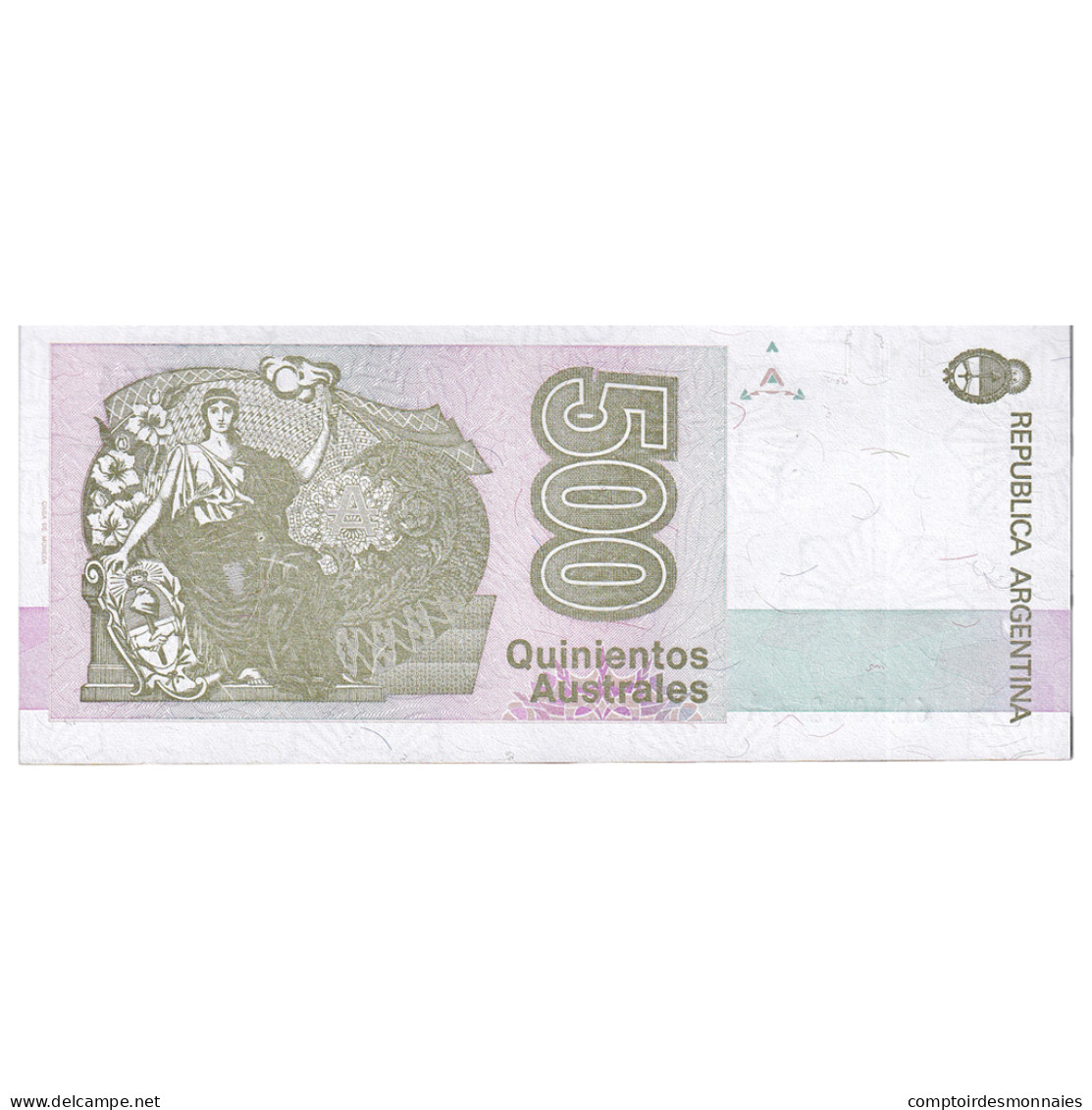 Billet, Argentine, 500 Australes, 1990, KM:328b, NEUF - Brésil