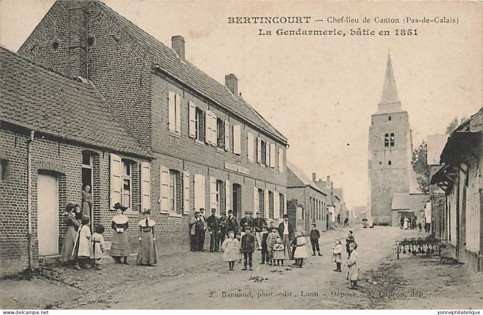 62 - PAS-DE-CALAIS - BERTINCOURT - Chef-lieu De Canton - La Gendarmerie, Bâtie En 1851 - 10423 - Bertincourt