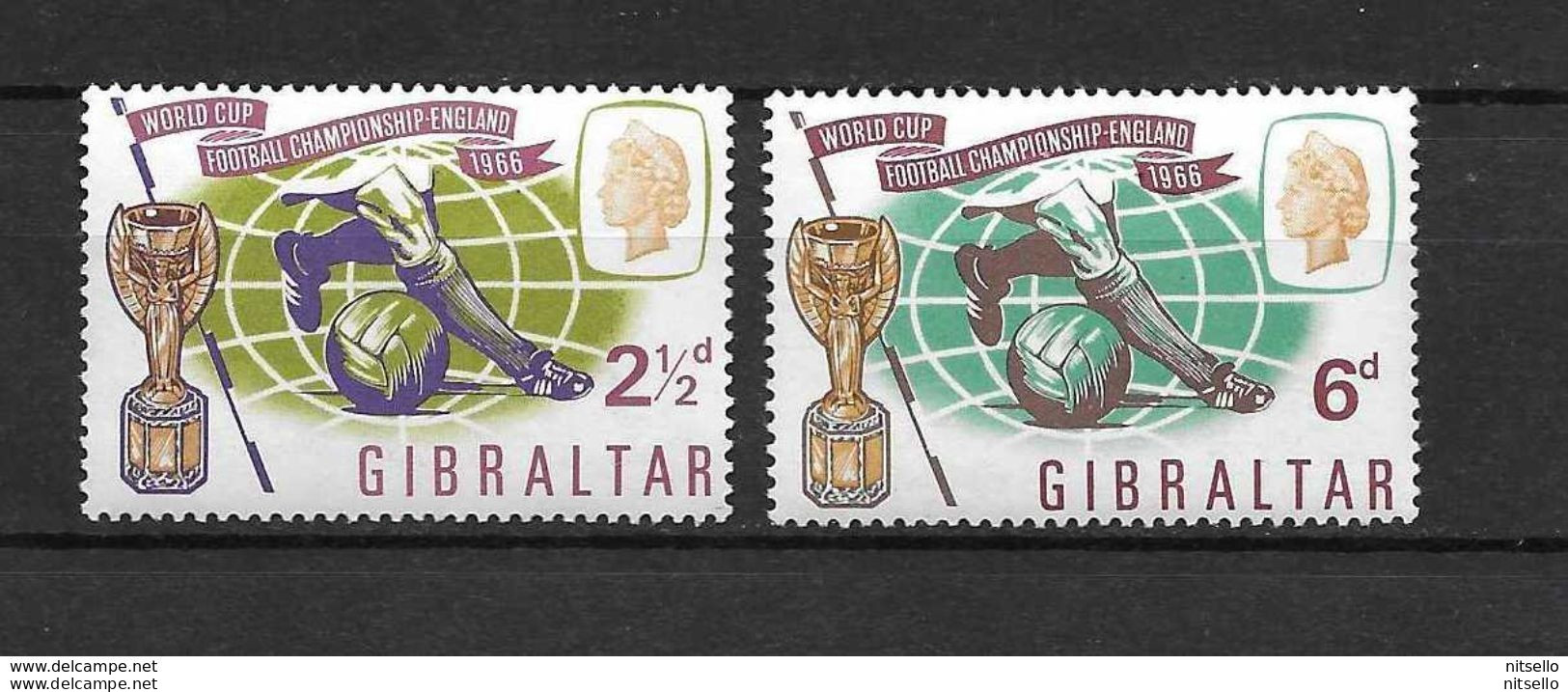 LOTE 1992 //// GIBRALTAR 1966   // YVERT Nº: 173/174 *MH - Gibraltar