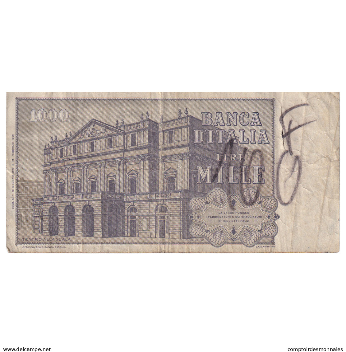 Billet, Italie, 1000 Lire, 1977, 1977-01-10, KM:101e, TB - 1000 Lire