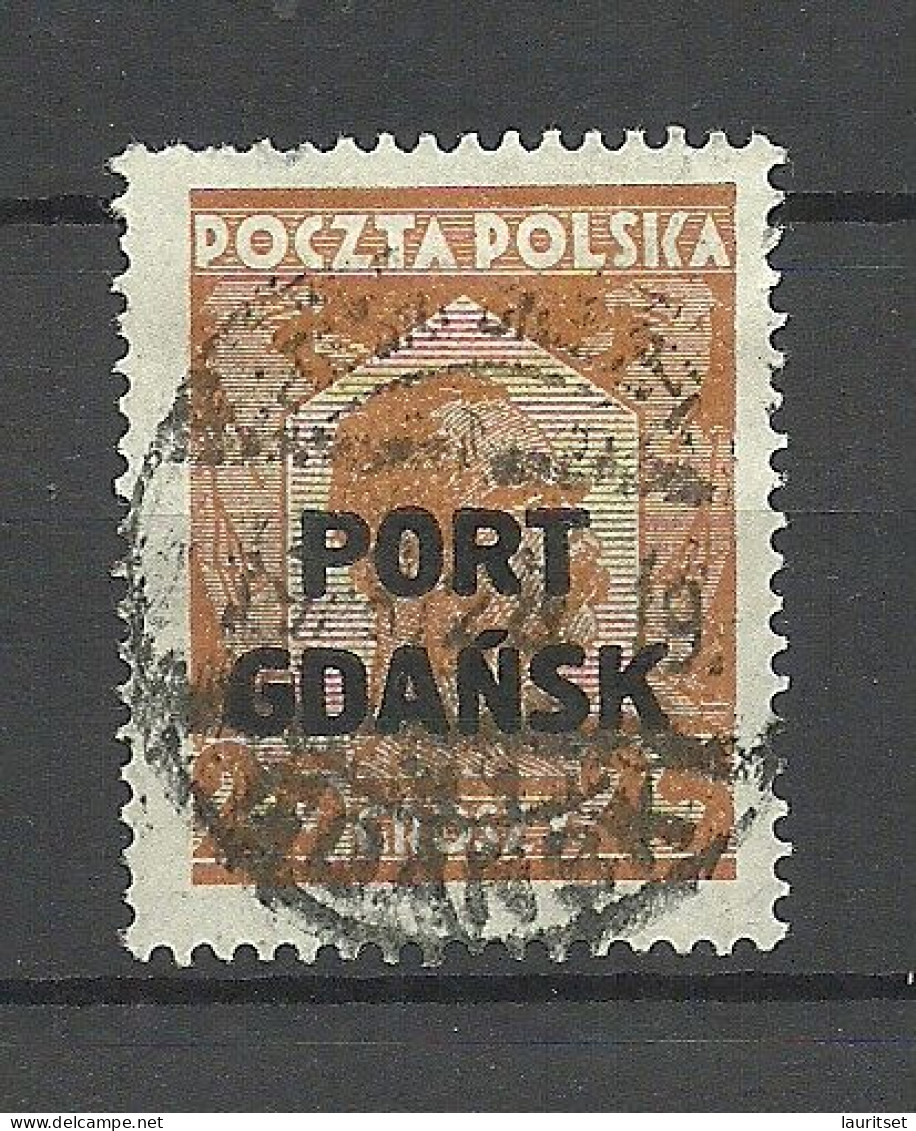 Port Gdansk Poland Danzig 1928 Michel 19 O - Port Gdansk