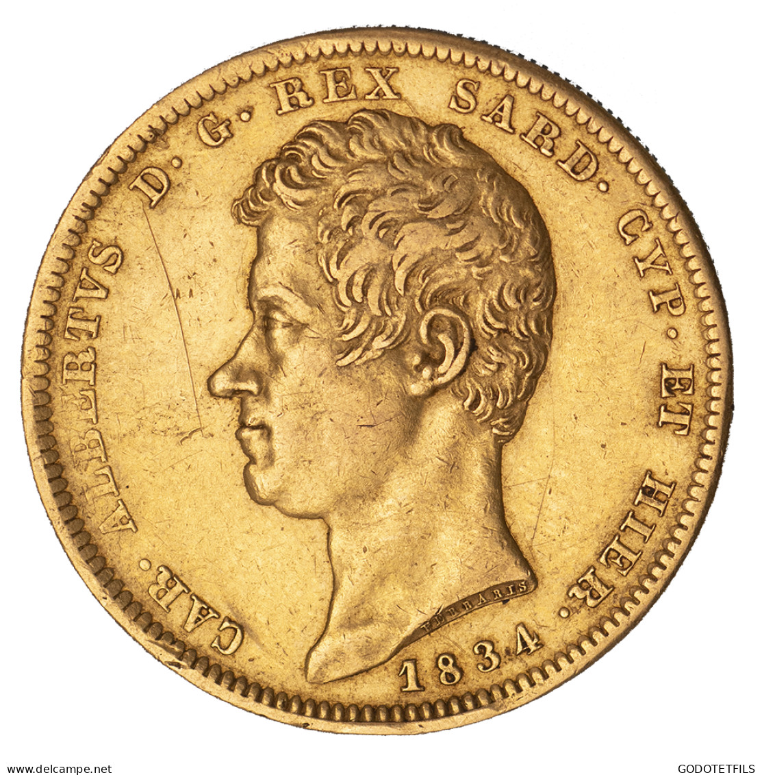 Royaume De Sardaigne-100 Lire Charles-Albert 1834 Turin - Italian Piedmont-Sardinia-Savoie
