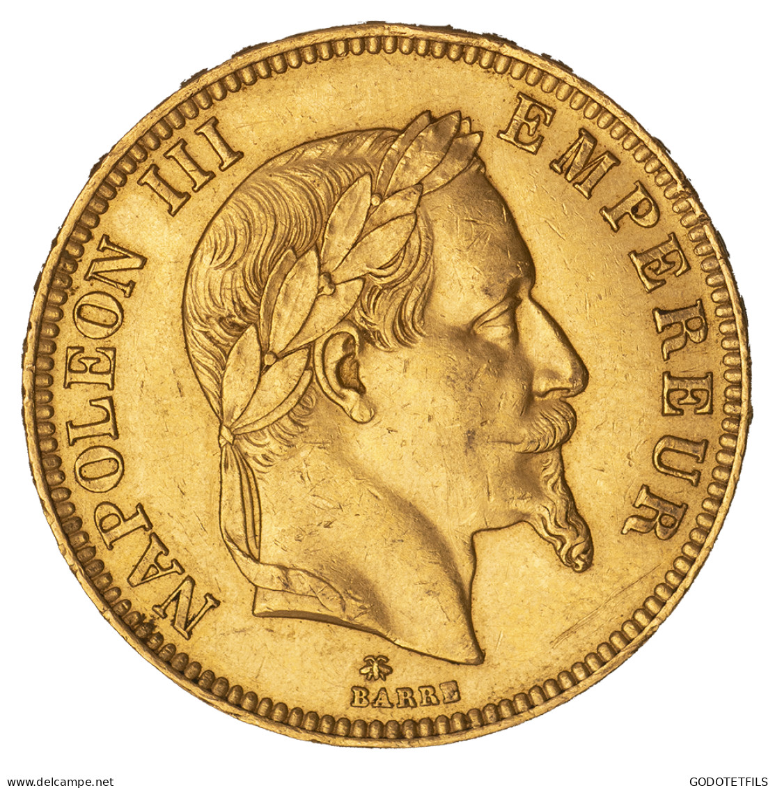 Second-Empire- 100 Francs Napoléon III Tête Laurée 1864 Paris - 100 Francs (goud)