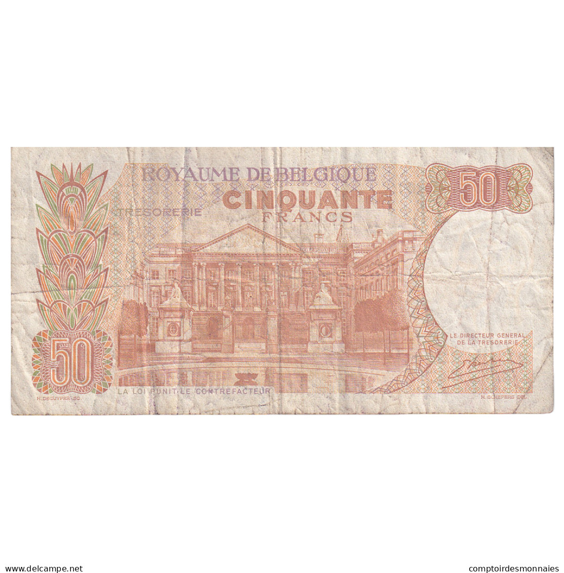 Billet, Belgique, 50 Francs, 1966, 1966-05-16, KM:139, B - 50 Franchi