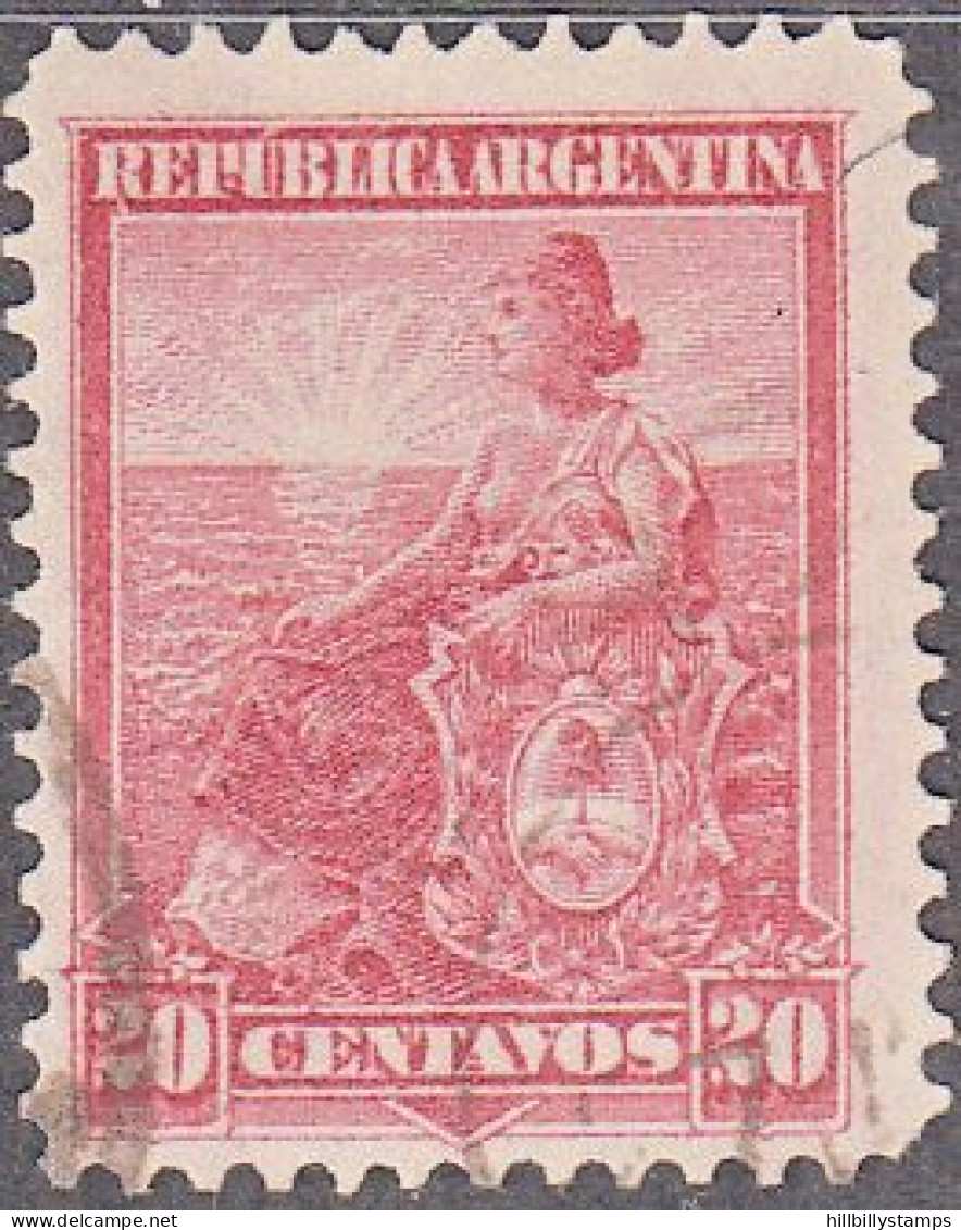 ARGENTINA  SCOTT NO 134E  USED   YEAR  1899  PERF 12 X 12 - Gebruikt