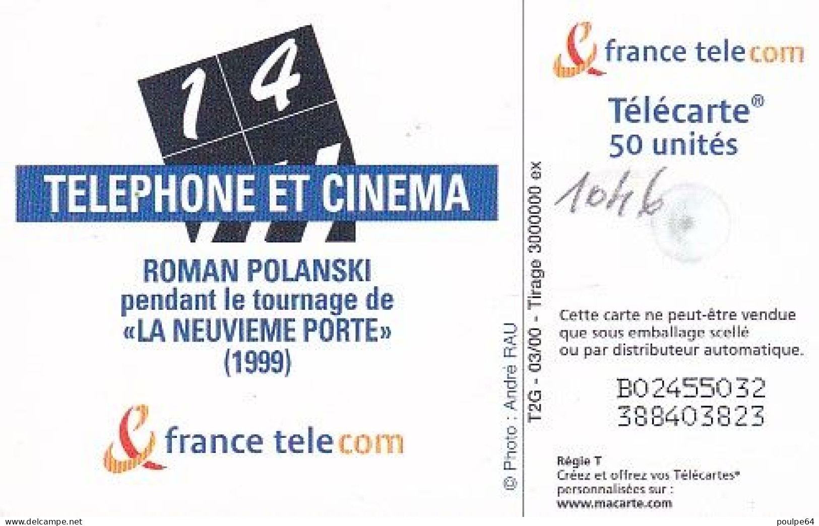 F1046  03/2000 - ROMAN POLANSKI - 50 GEM2 - 2000