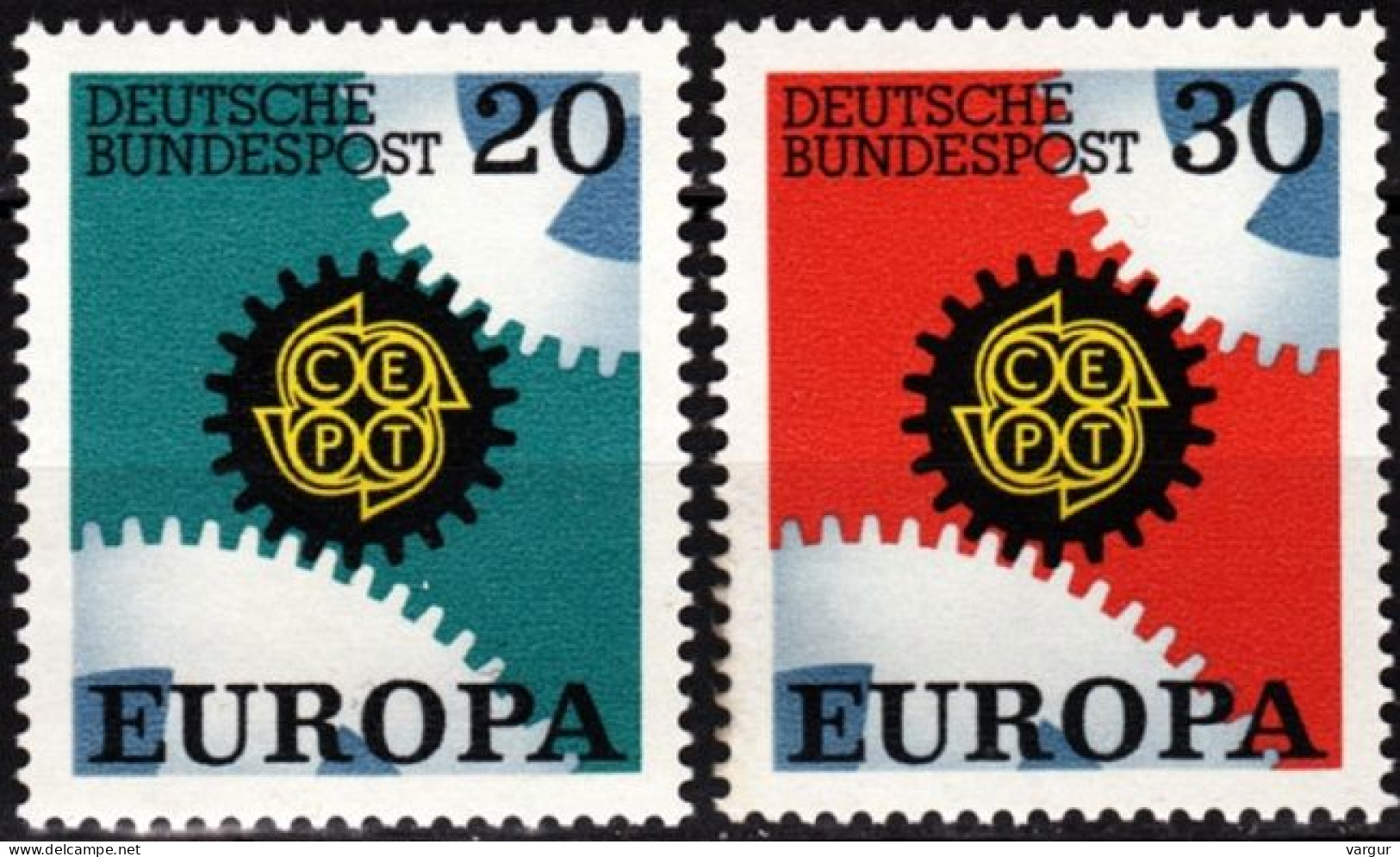 GERMANY 1967 EUROPA. Complete Set, MNH - 1967