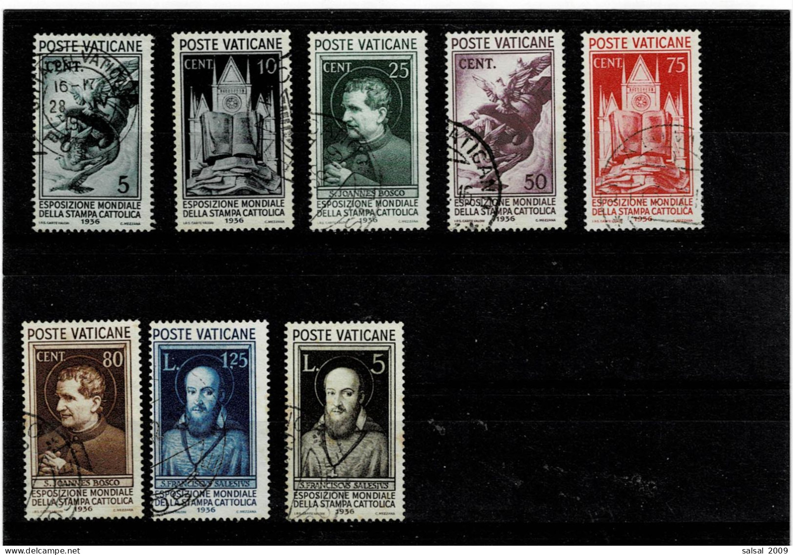 VATICANO ,serie Completa Usata ,qualita Splendida - Used Stamps