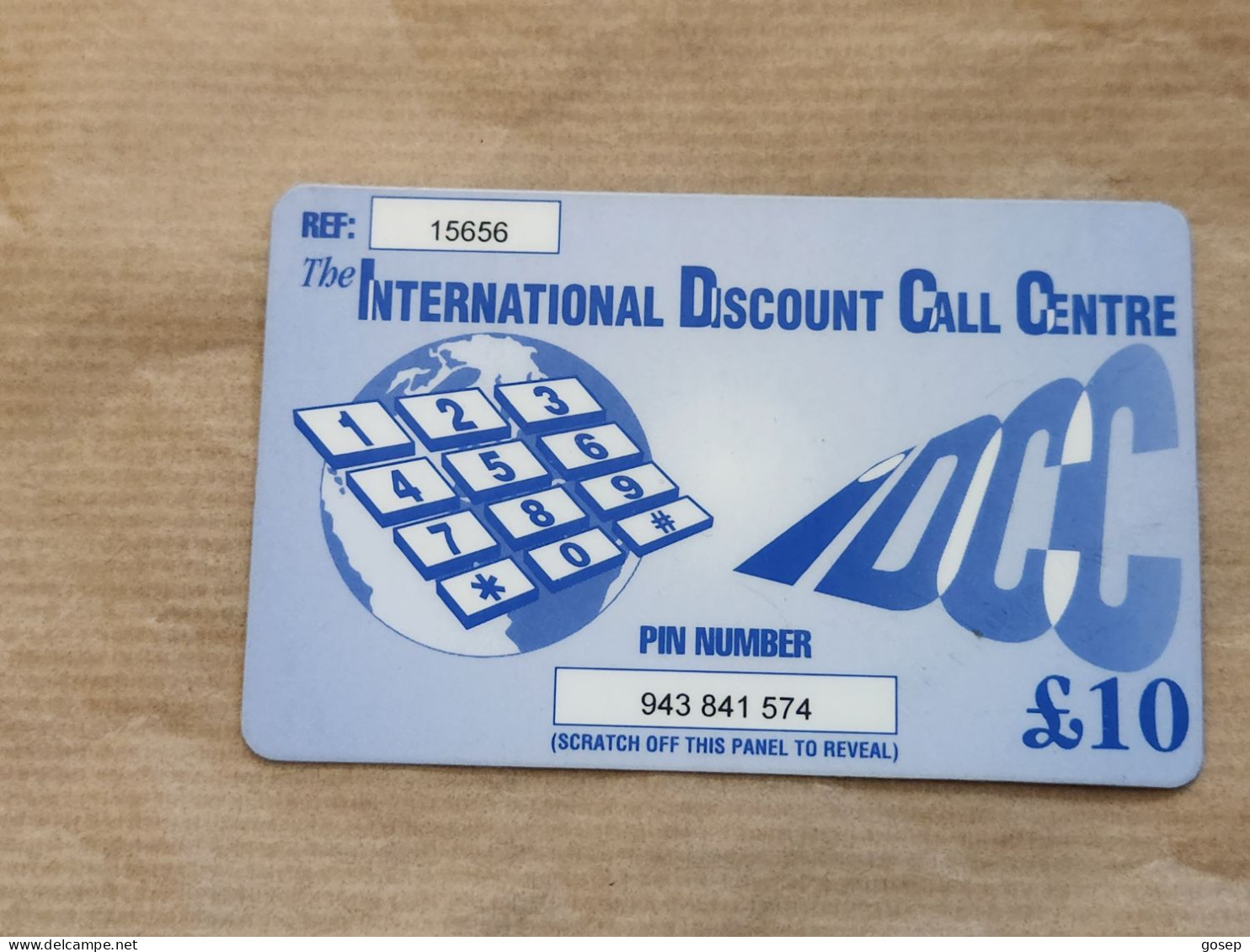 UNITED KINGDOD-INTERNATIONAL DISCOUNT CALL-(£10)-(15656-943-841-574)-used Card - BT Global Cards (Prepaid)