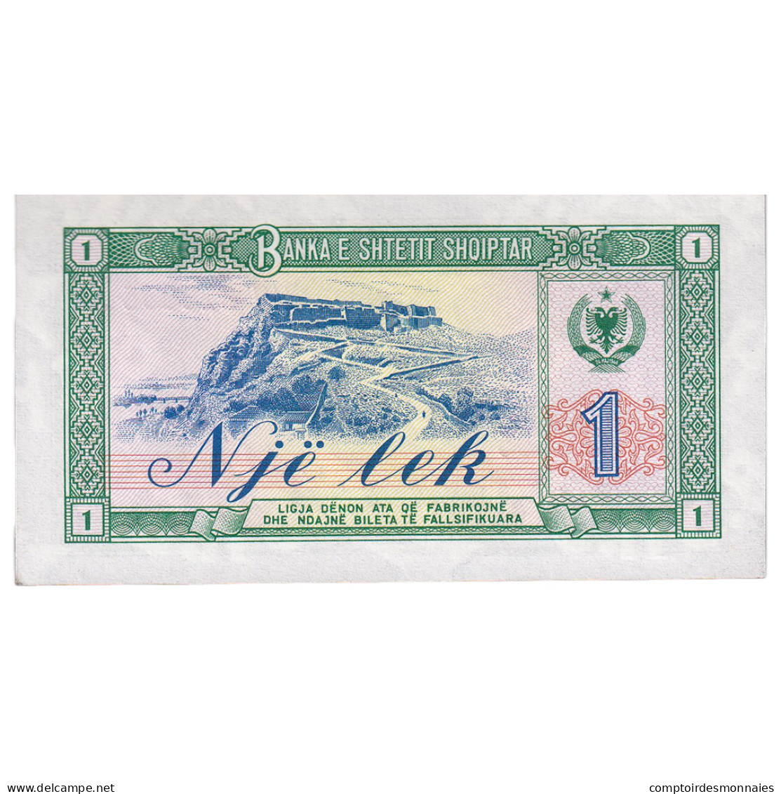 Billet, Albanie, 1 Lek, 1976, KM:40a, NEUF - Albanie