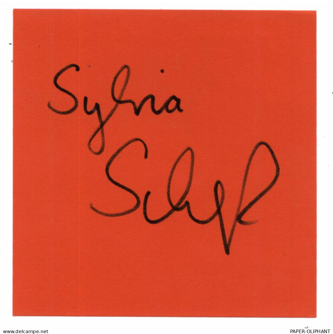 SPORT - LEICHTATHLETIK, Autograph Sylvia Schenk, Weltrekordlerin, Olympiateilnehmerin 1972 - Athlétisme