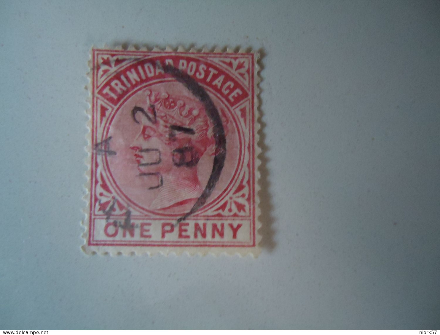 TRINIDAD  USED STAMPS   QUEEN WITH POSTMARK  1887 - Trinidad & Tobago (1962-...)