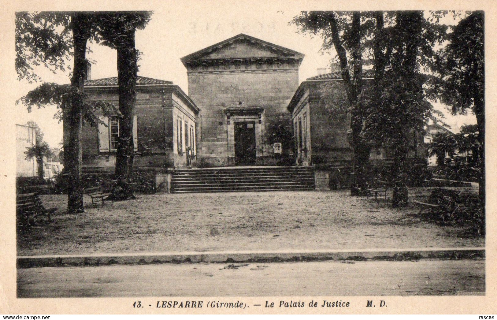 CPA - N - GIRONDE - LESPARRE - LE PALAIS DE JUSTICE - Lesparre Medoc