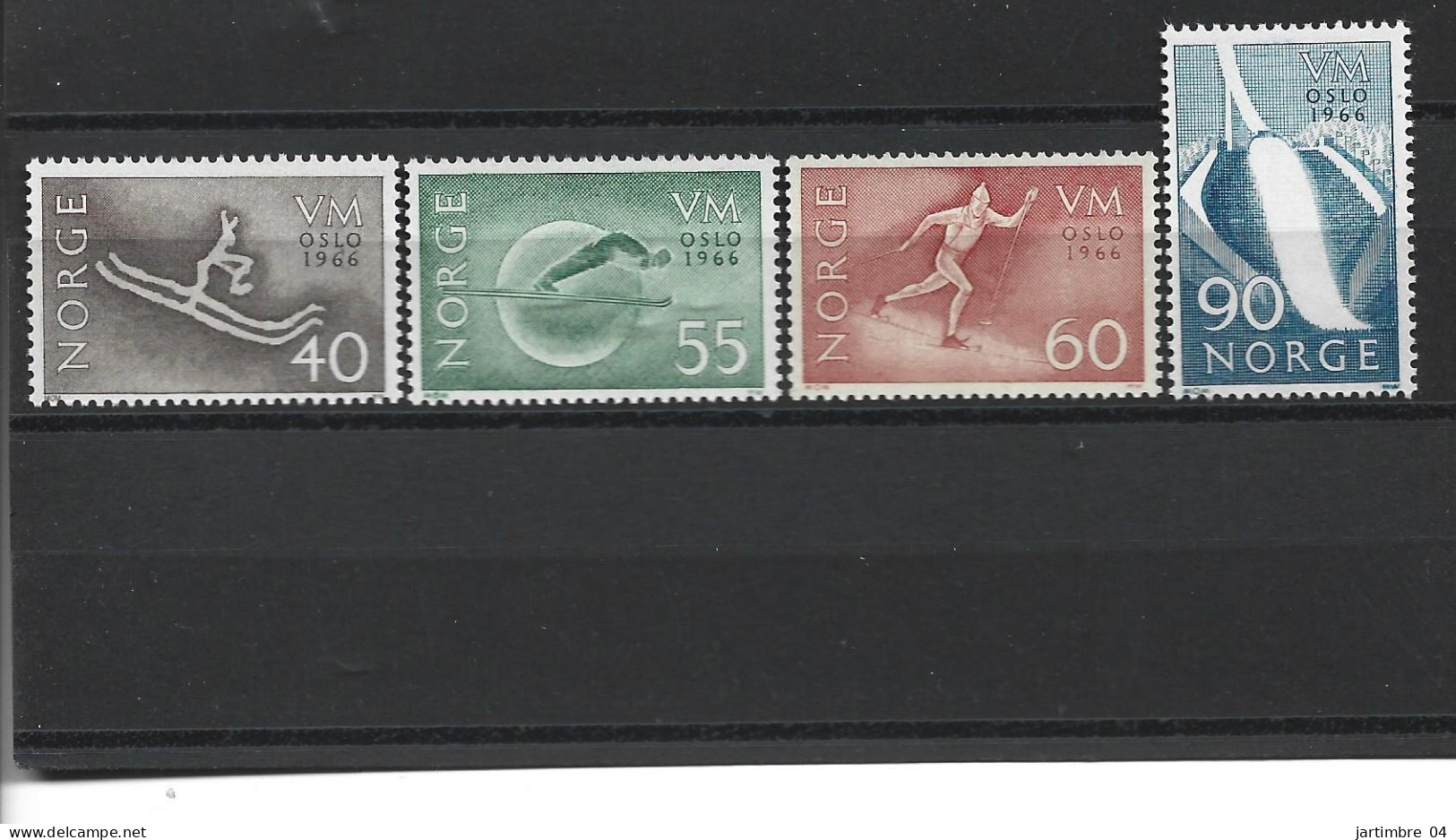 1966 NORVEGE 491-94** Sport, Ski, Rupestre - Ungebraucht