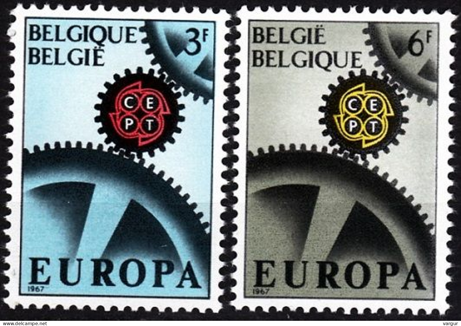 BELGIUM 1967 EUROPA. Complete Set, MNH - 1967