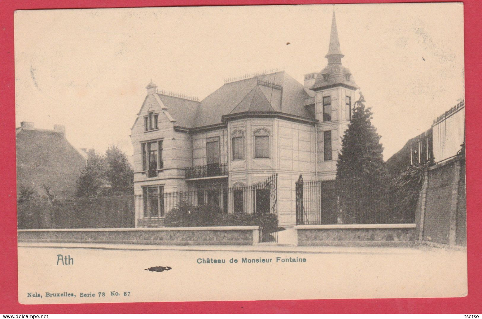 Ath - Château De Monsieur Fontaine - 1908 ( Voir Verso ) - Ath