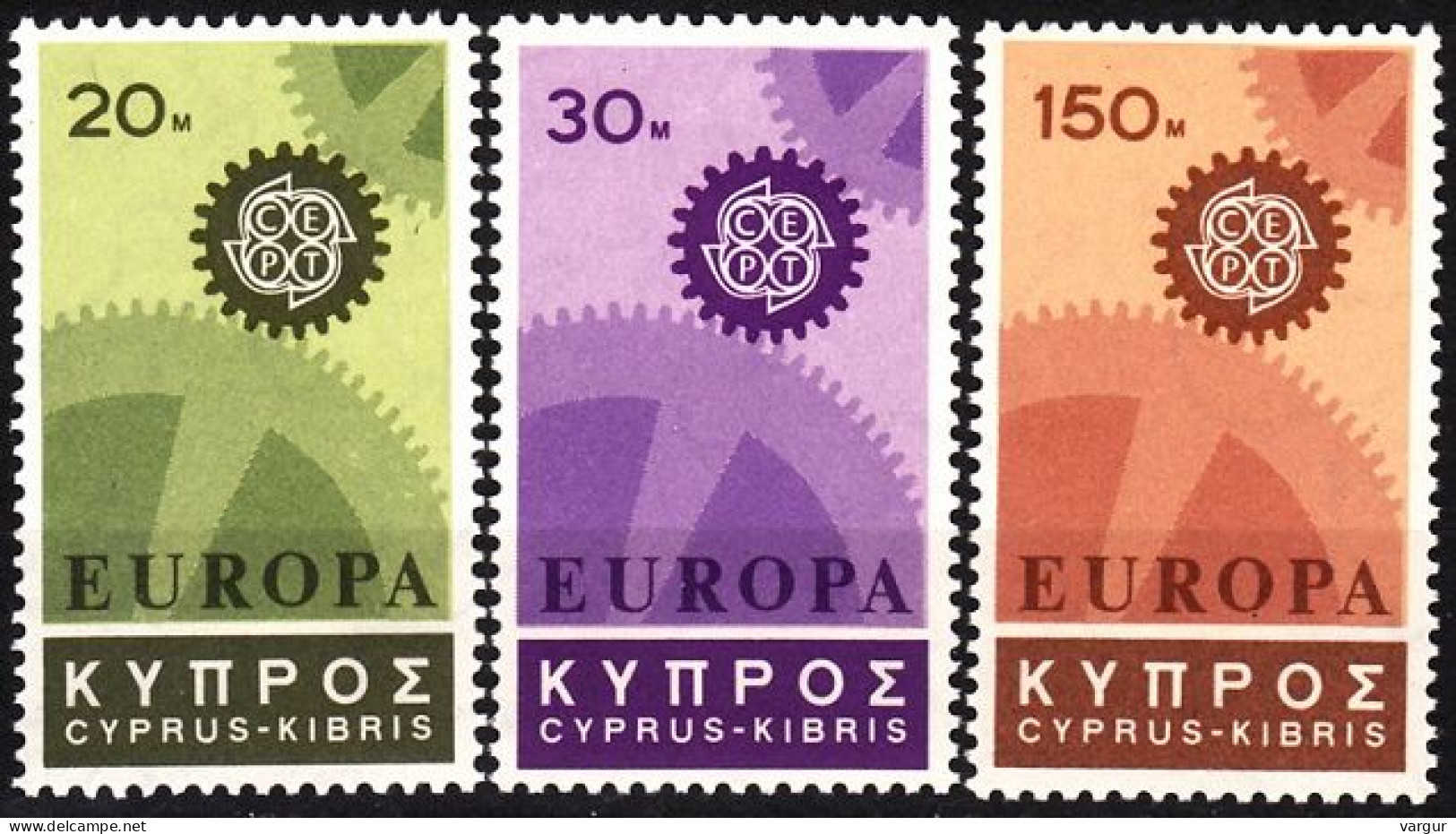 CYPRUS 1967 EUROPA. Complete Set, MNH - 1967