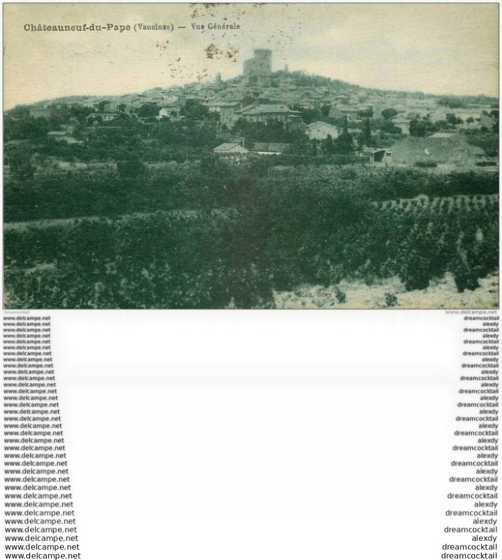 84 CHATEAUNEUF-DU-PAPE. La Ville 1931 - Chateauneuf Du Pape