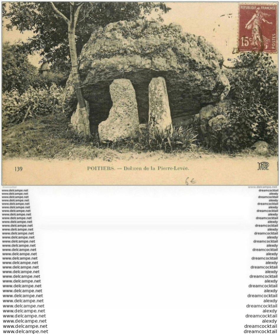 Dolmens Et Menhirs. POITIERS. Pierre Levée 1929 - Dolmen & Menhirs