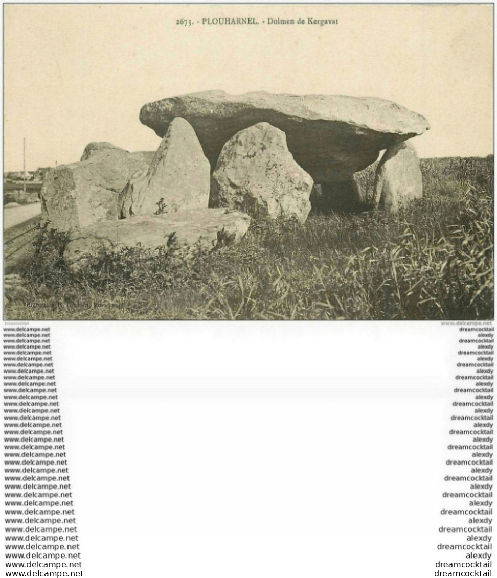 Dolmens Et Menhirs. PLOUHARNEL. De Kergavat - Dolmen & Menhire