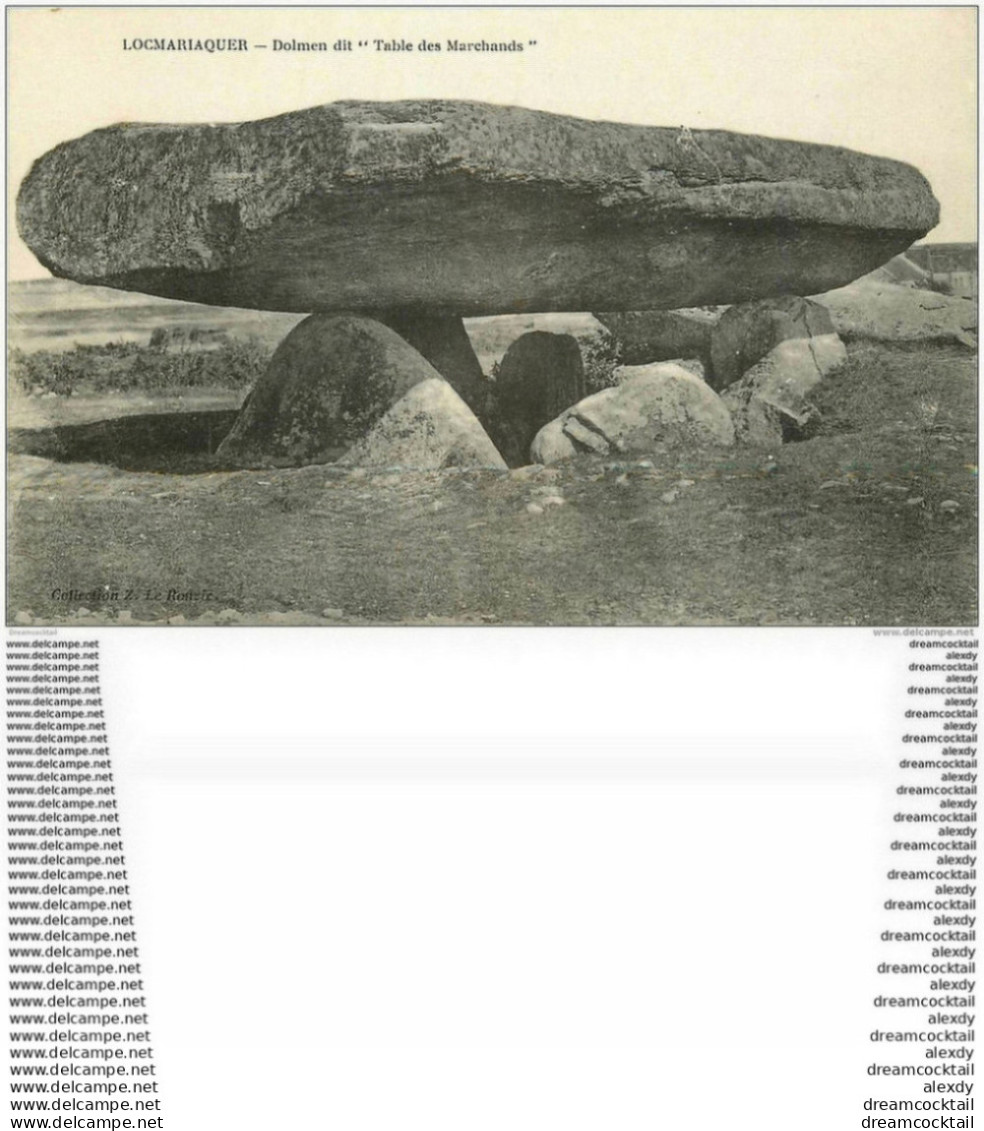 Dolmens Et Menhirs. LOCMARIAQUER. Table Des Marchands - Dolmen & Menhirs