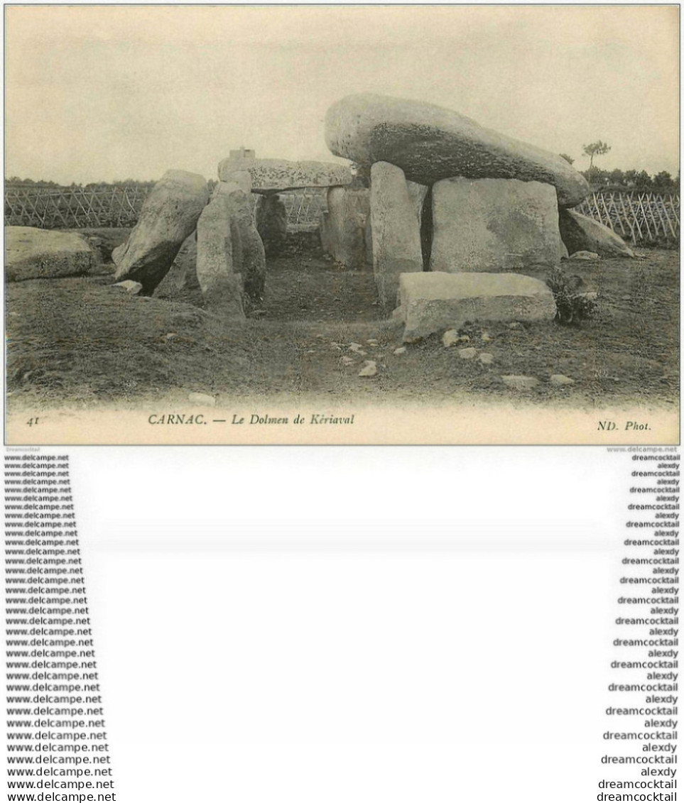 Dolmens Et Menhirs. CARNAC. Le Dolmen De Kériaval - Dolmen & Menhirs