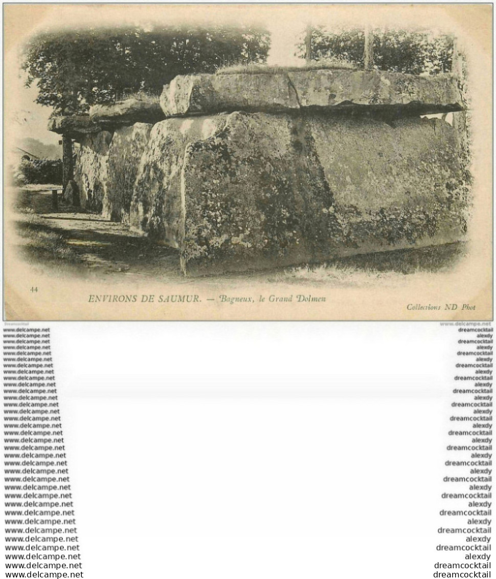 Dolmens Et Menhirs. BAGNEUX. Grand Dolmen 1904 - Dolmen & Menhire