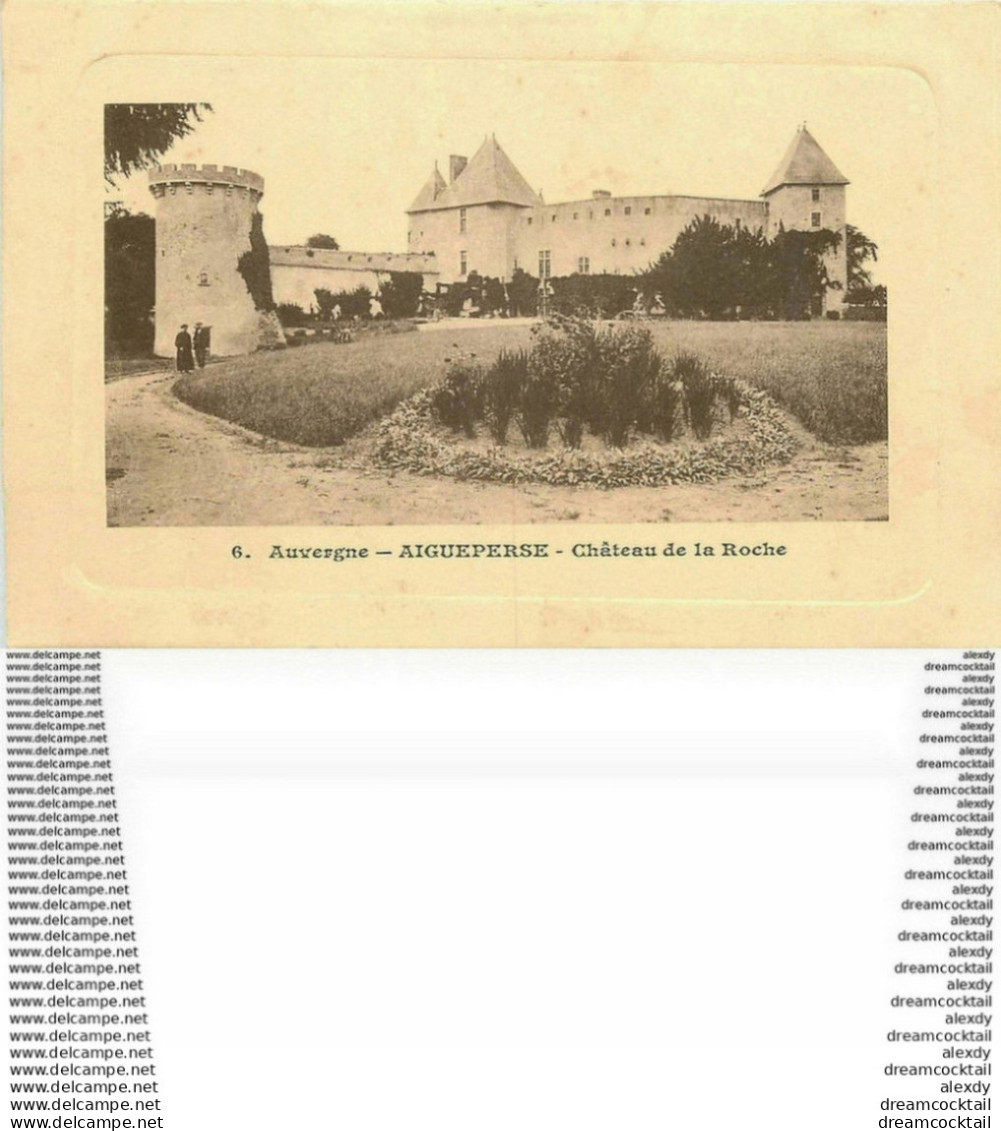 WW 63 AIGUEPERSE. Lot De 2 Cpa Grand'Rue Et Château De La Roche - Aigueperse