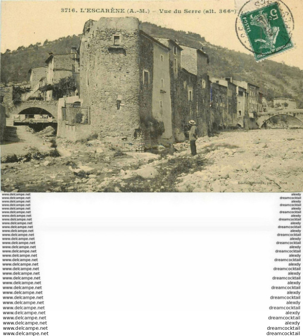 WW 06 L'ESCARENE. Vue Du Serre 1908 - L'Escarène