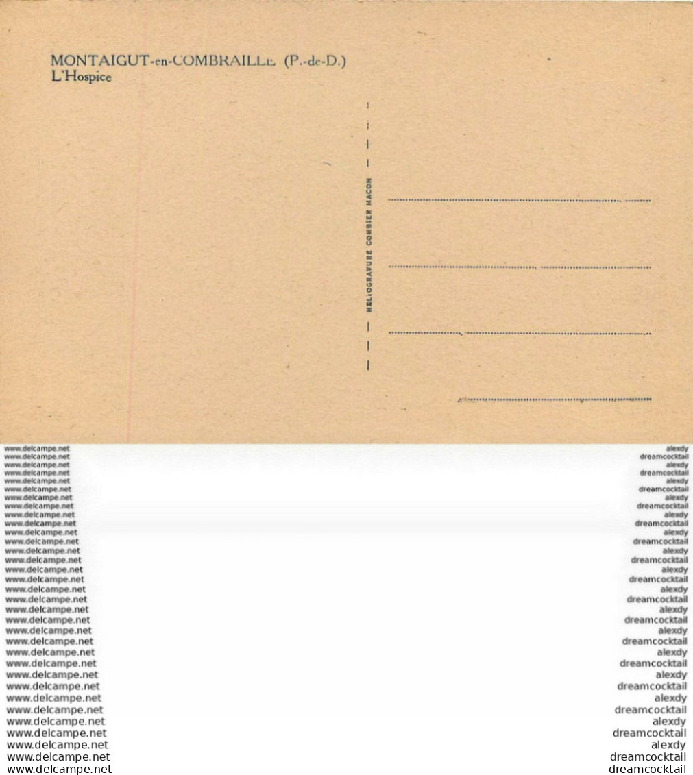 WW 63 MONTAIGUT-EN-COMBRAILLE. Hospice - Montaigut