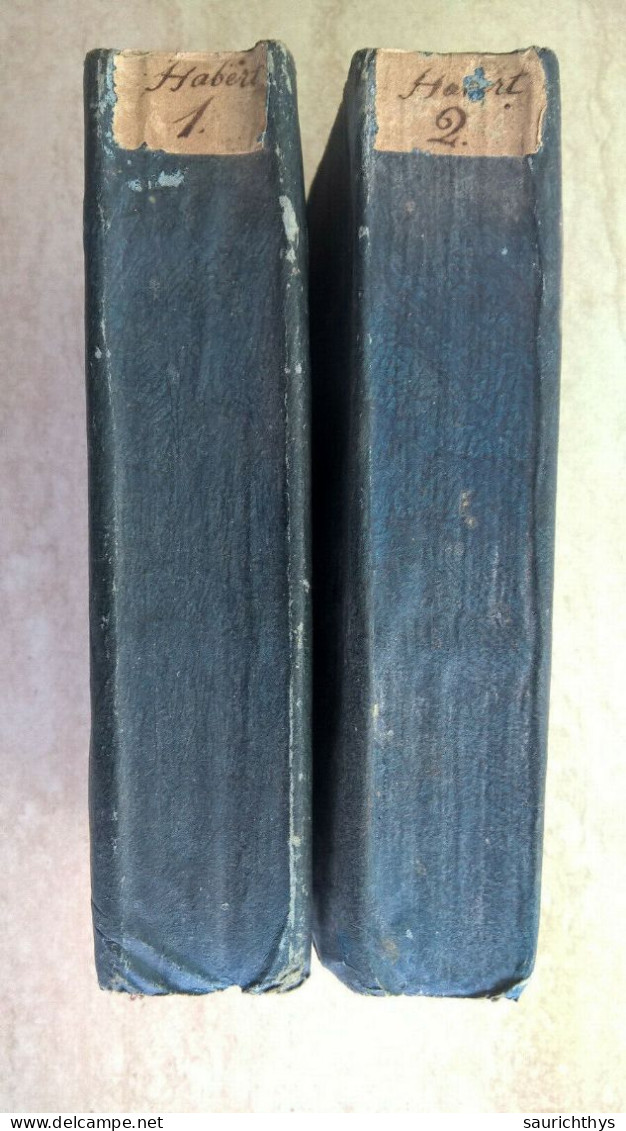 2 Tomi Ludovico Habert Theologia Dogmatica Et Moralis Ad Usum Seminariorum Venetiis 1801 - Old Books