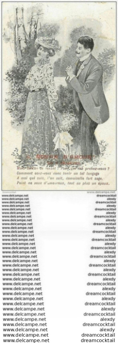 WW ROMAN D'AMOUR. Par Bruening. Six Cpa 1906 Toutes Destinées à Fournols - Brüning, Max