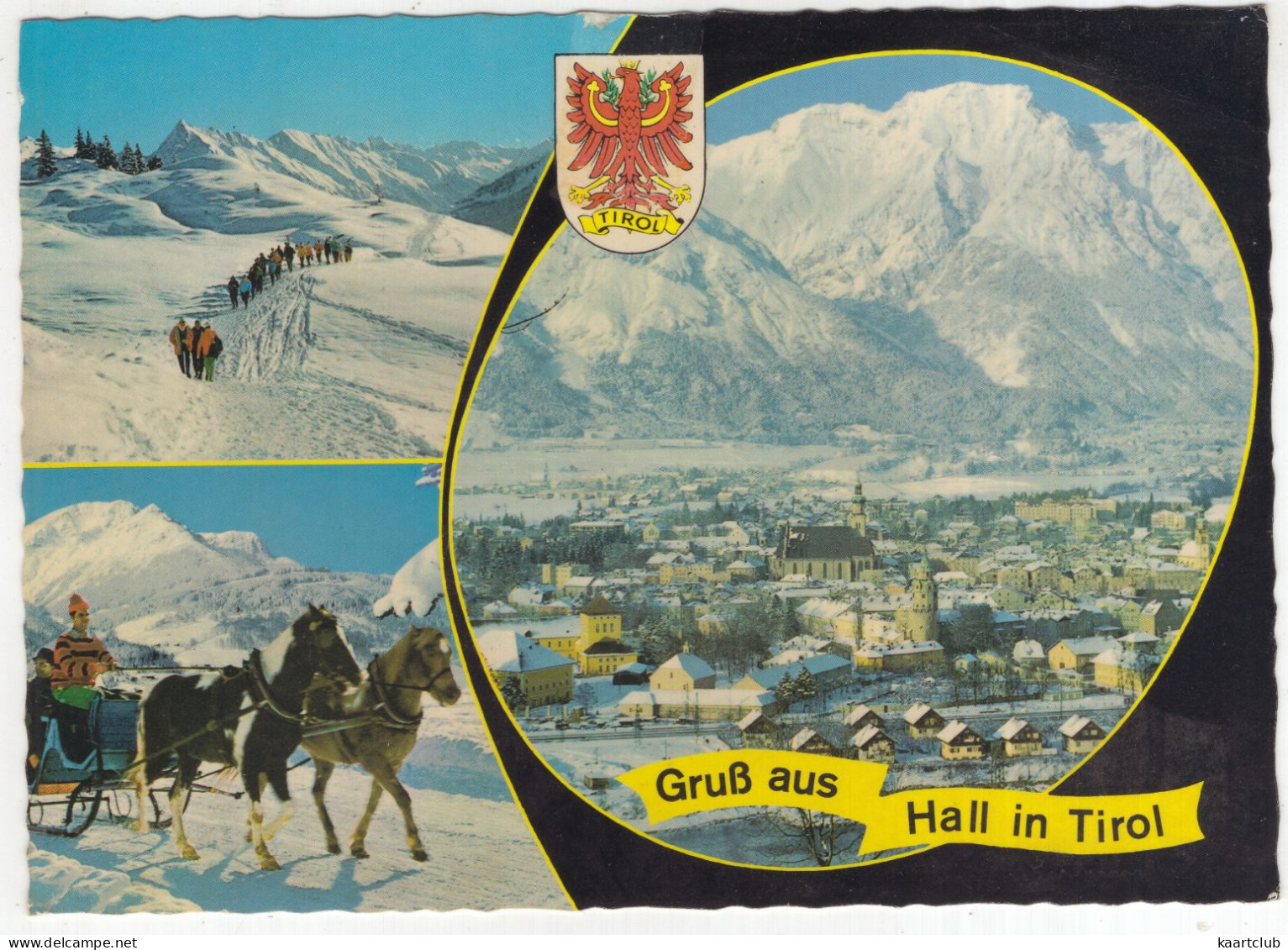 Gruß Aus Hall In Tirol  - (Österreich/Austria) - Pferdeschlitten - Hall In Tirol
