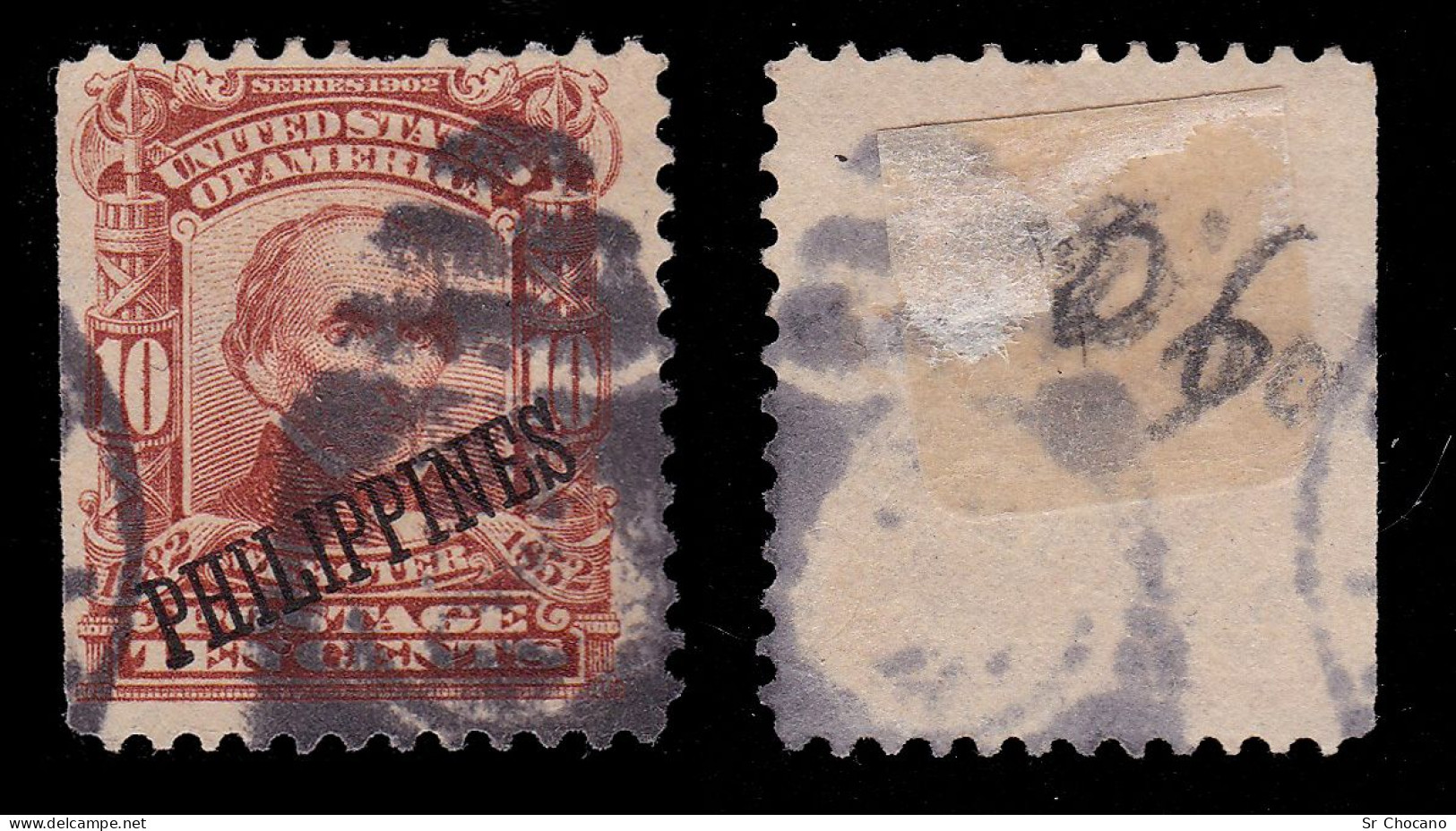 PHILIPPINES STAMP.1904.10c.SCOTT 233.USED. - Filipinas