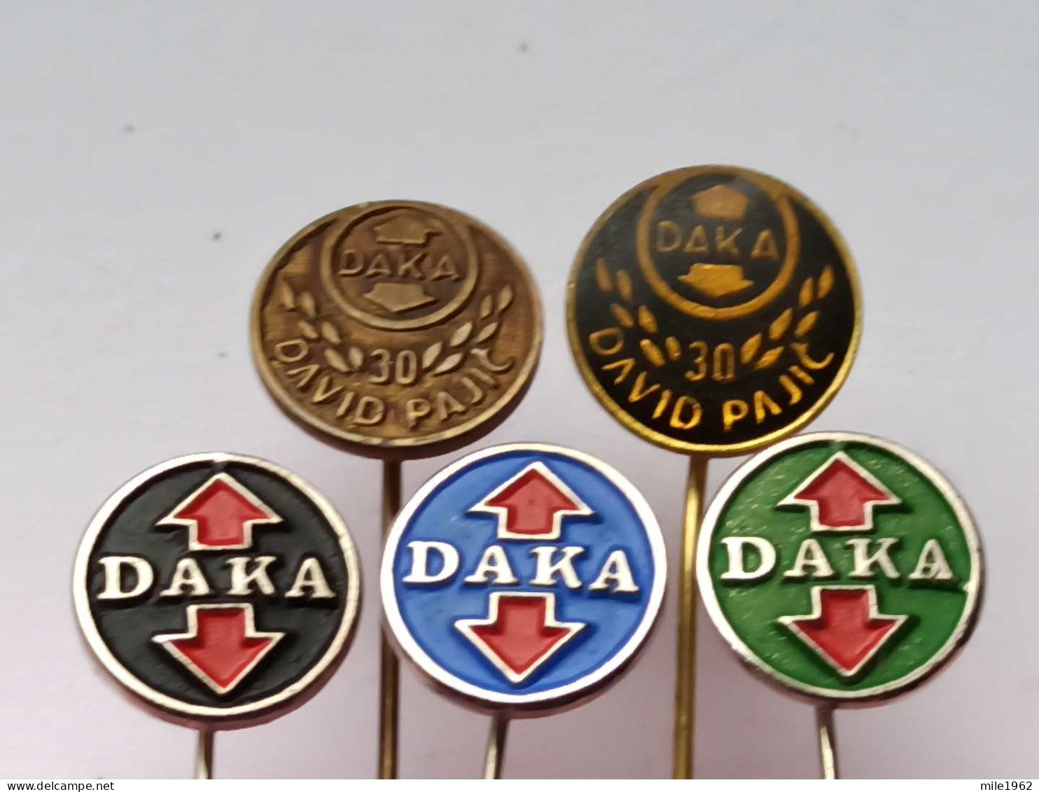 BADGE Z-98-7 - 5 PINS -  DAKA, DAVID PAJIC, Pin Yugoslavia - Lots