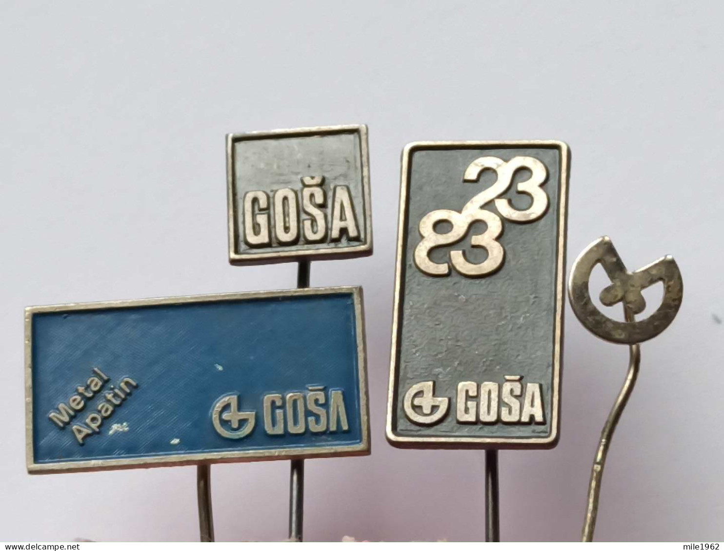 BADGE Z-98-14 - 4 PINS - RAILVAY, TRAIN, CHEMIN DE FER, YUGOSLAVIA, GOSA, SMEDEREVSKA PALANKA - Sets