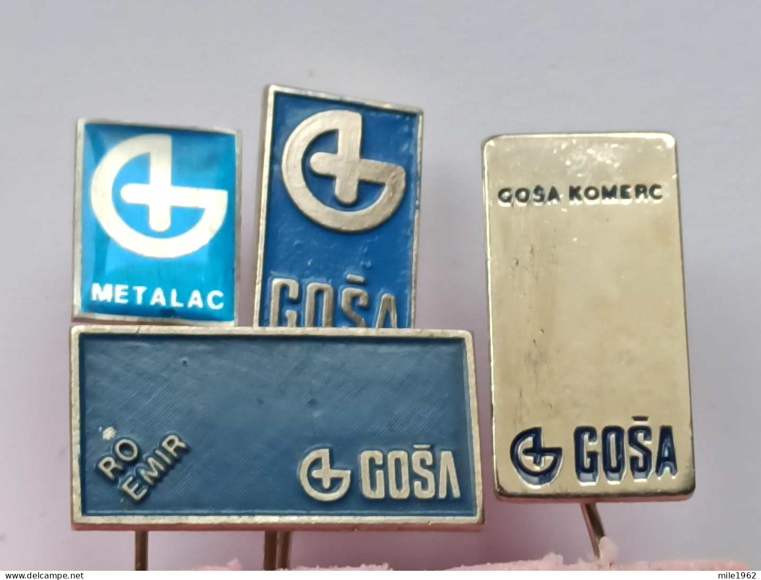 BADGE Z-98-14 - 4 PINS - RAILVAY, TRAIN, CHEMIN DE FER, YUGOSLAVIA, GOSA, SMEDEREVSKA PALANKA - Loten