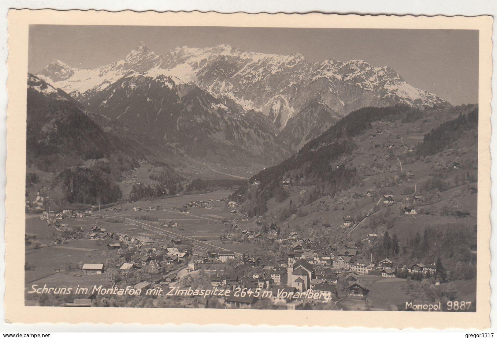 D9036) SCHRUNS Im Montafon Mit Zimbaspitze - Vorarlberg ALT - Schruns