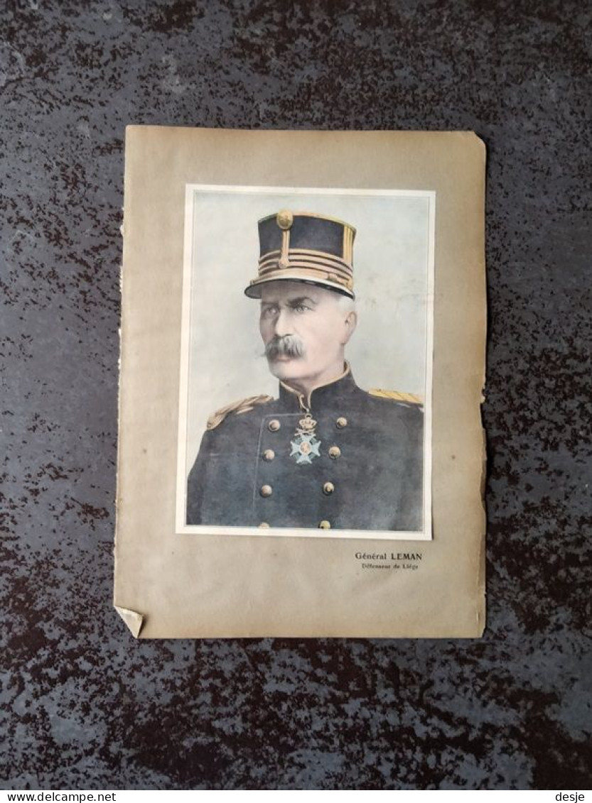 Aquarel Generaal Leman, Verdediger Van Luik, 1916 - Watercolours