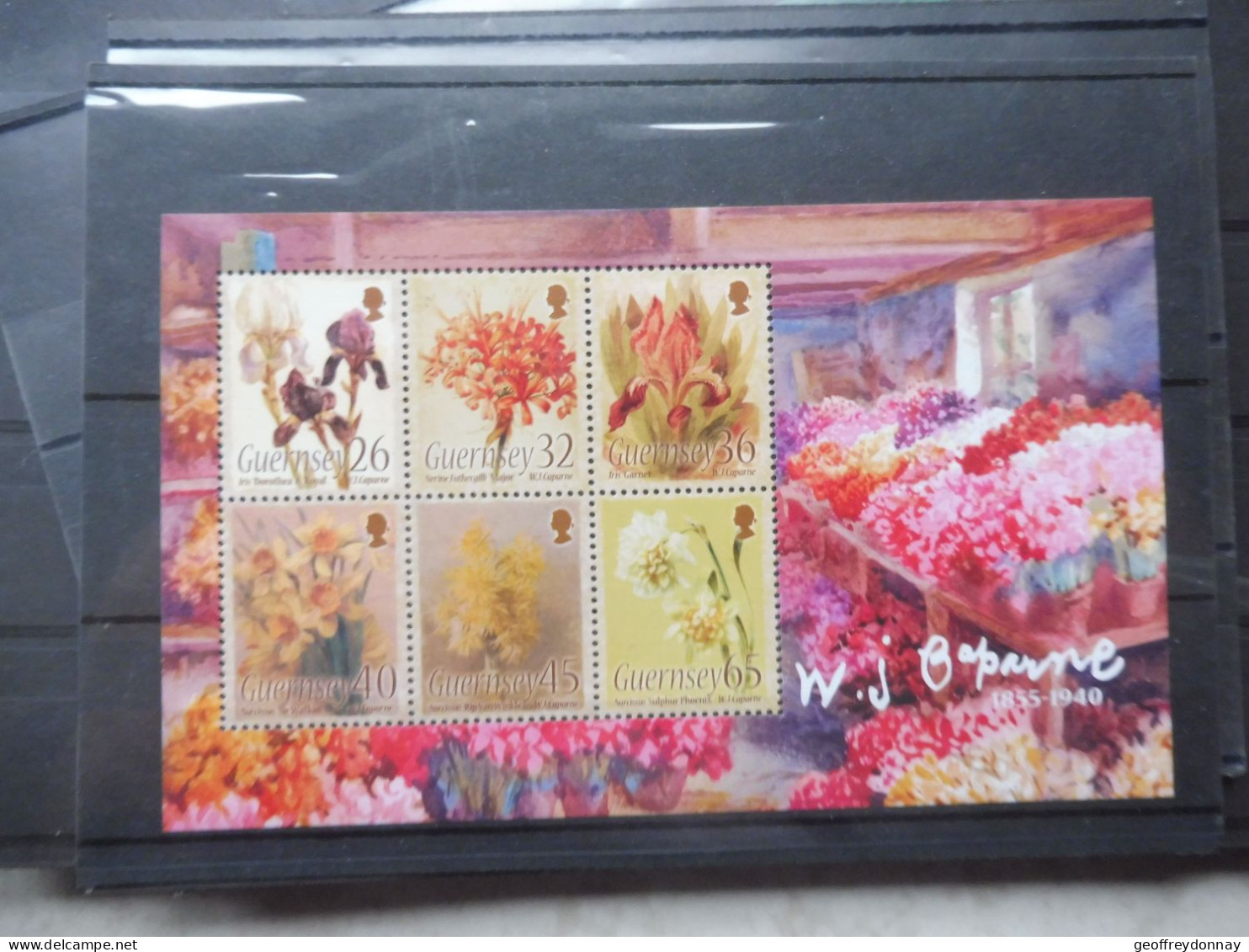 Guernesey Guernsey Bl Bloc Blok Sheet 56 Neuve ** Mnh Fleurs Flowers Bloemen - Guernesey