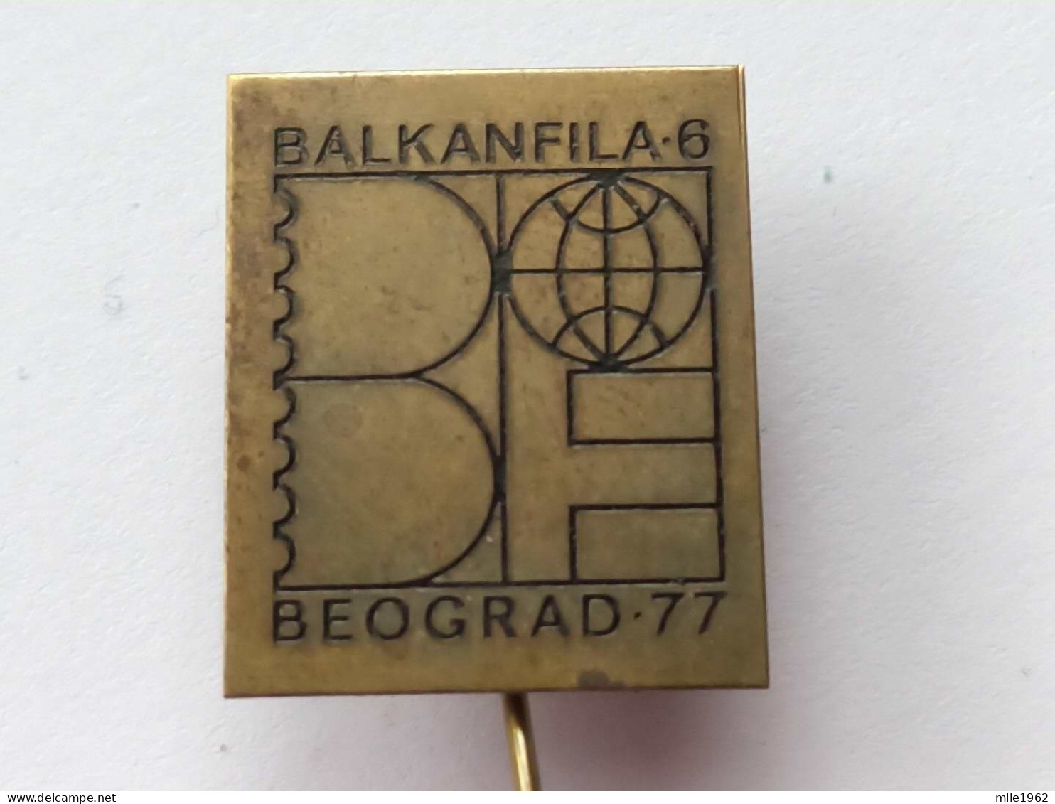 BADGE Z-99-2 - BALKAN FILA, BELGRADE, BEOGRAD, PHILATELLY - Basketbal